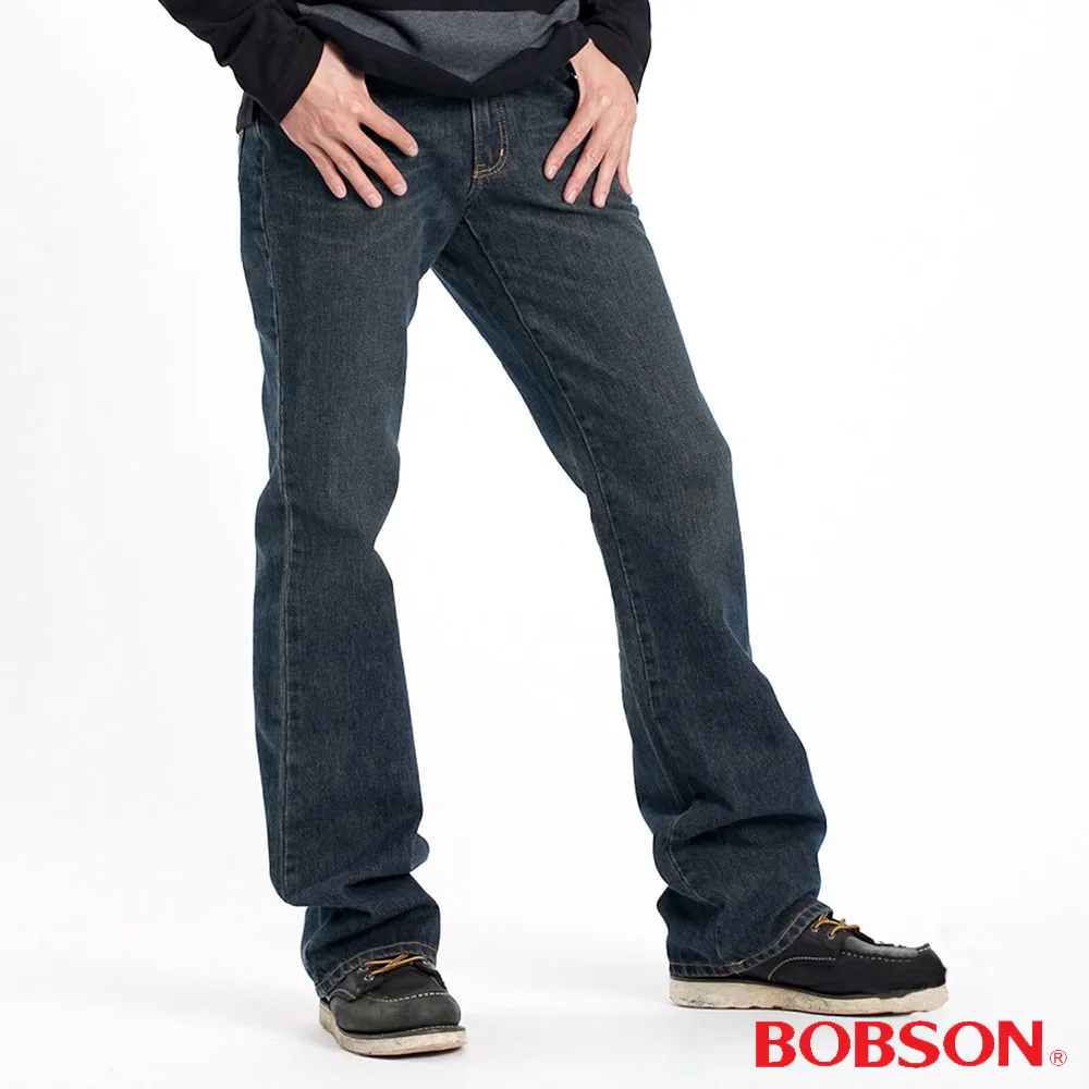 BOBSON 男款立體褶痕小喇叭褲(1653-52) 歷史價格詳細信息