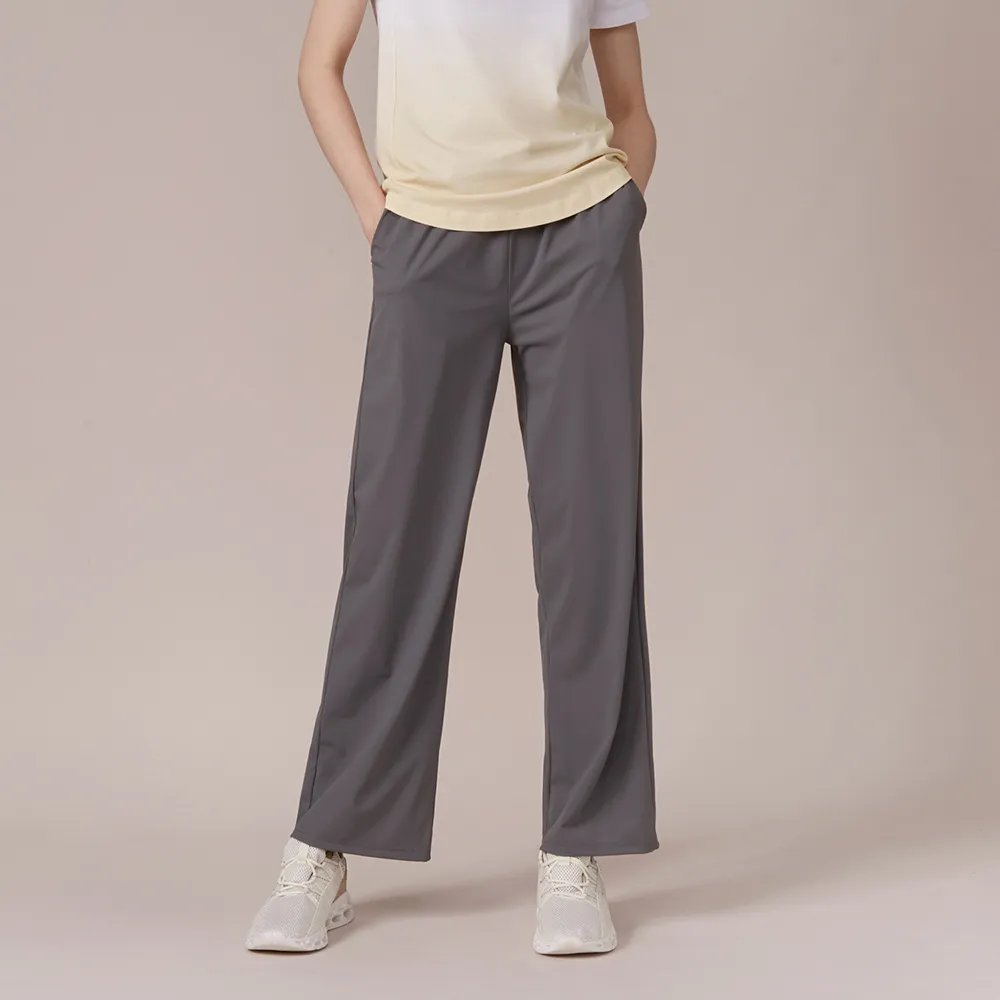 GIORDANO 女裝吸濕排汗冰涼感寬褲 B-SPORTS系列-21 莫蘭迪紫 歷史價格詳細信息