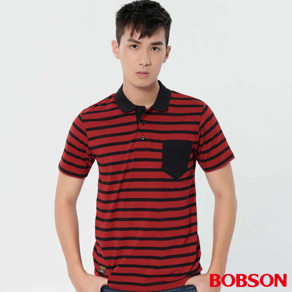 BOBSON 男款條紋POLO上衣 (71008-53) 歷史價格詳細信息