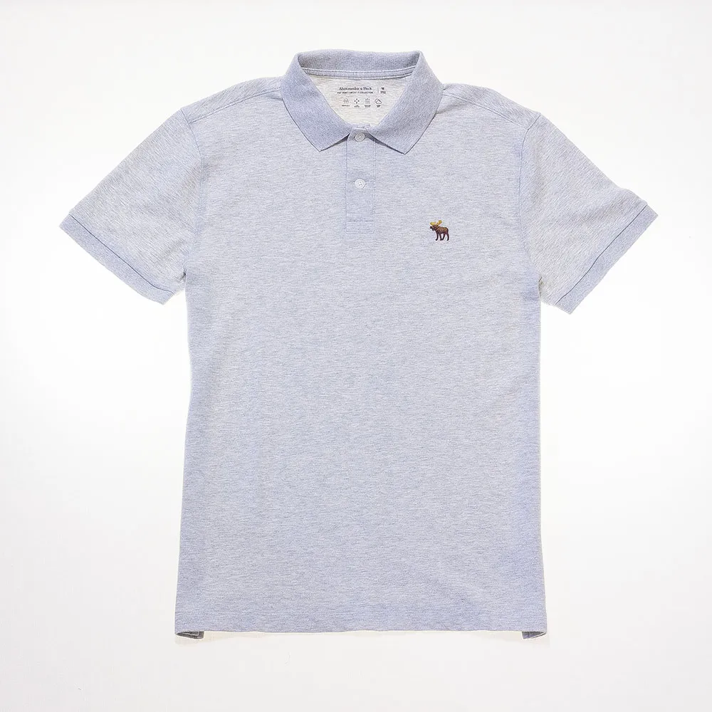 A&F 小麋鹿彩色LOGO刺繡POLO衫 墨綠 AF-124-227-8653-300 歷史價格詳細信息