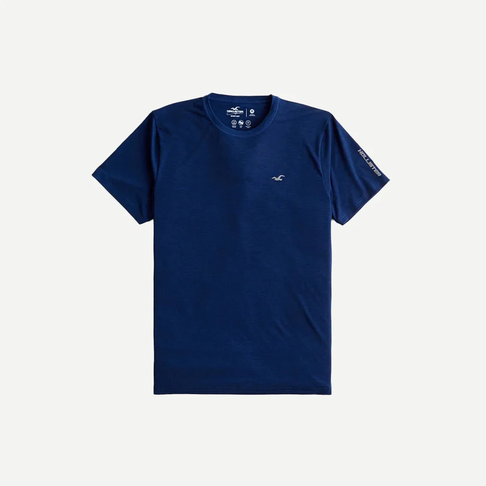 Hollister 深藍色短袖T-shirt 運動彈性短T S號 M號 歷史價格詳細信息