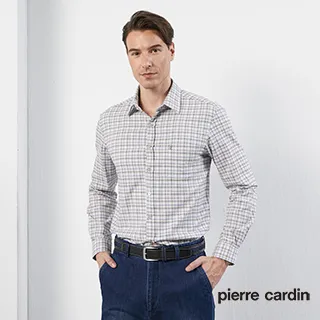 【pierre cardin 皮爾卡登】 男裝刷毛格紋長袖襯衫-水藍 (5205172-35) 歷史價格詳細信息