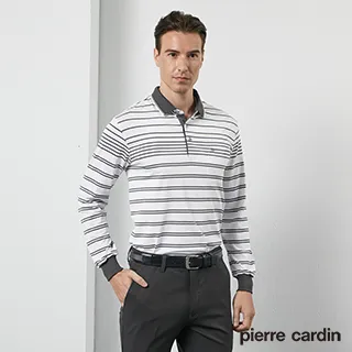 【pierre cardin 皮爾卡登】 男裝吸濕排汗定位橫條短袖polo衫-深藍色 (5217292-38) 歷史價格詳細信息