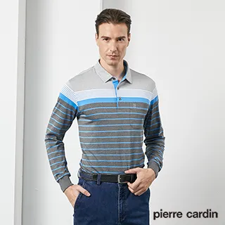 【pierre cardin 皮爾卡登】 男裝吸濕排汗定位橫條短袖polo衫-深藍色 (5217292-38) 歷史價格詳細信息