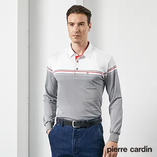 【pierre cardin 皮爾卡登】 男裝吸濕排汗定位橫條短袖polo衫-深藍色 (5217292-38) 歷史價格詳細信息