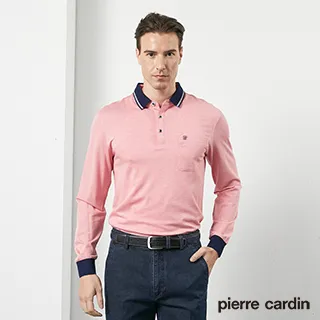 【pierre cardin皮爾卡登】男裝 雙色馬印花長袖POLO衫-藍色 (5235265-35) 歷史價格詳細信息