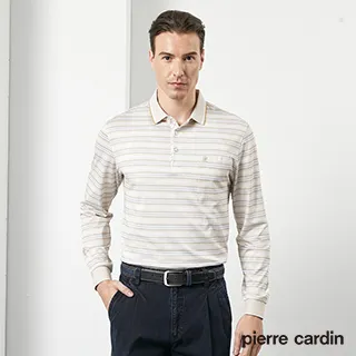 【pierre cardin 皮爾卡登】 男裝印花橫條短袖POLO衫-藍色 (5217219-35) 歷史價格詳細信息