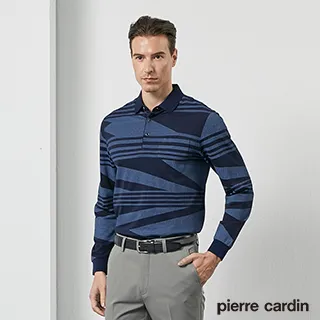 【pierre cardin 皮爾卡登】 男裝網眼印大定位格短袖POLO衫-藍色 (5217272-37) 歷史價格詳細信息