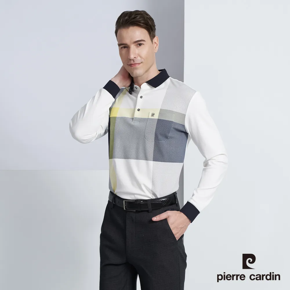 【pierre cardin 皮爾卡登】男款 大定位格子印花圓領T恤-黑色 (5237281-99) 歷史價格詳細信息