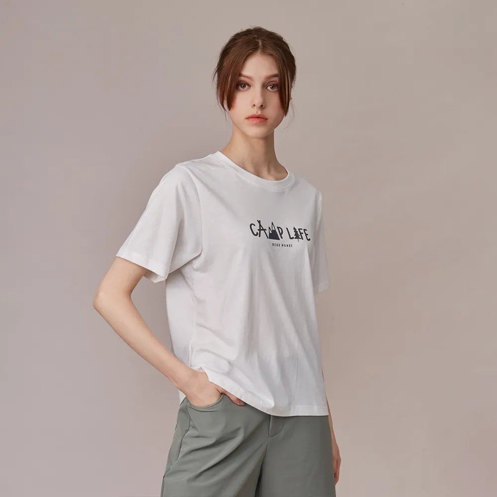 GIORDANO 女裝Outdoor系列印花上衣-07 皎白 價格比較,價格查詢,歷史價格詳細信息