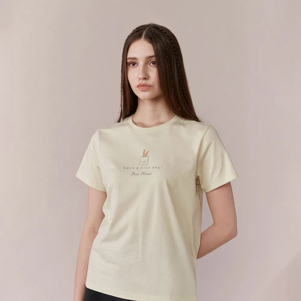 GIORDANO 女裝印花上衣 INTERESTING LIFE系列-01 皎白 歷史價格詳細信息