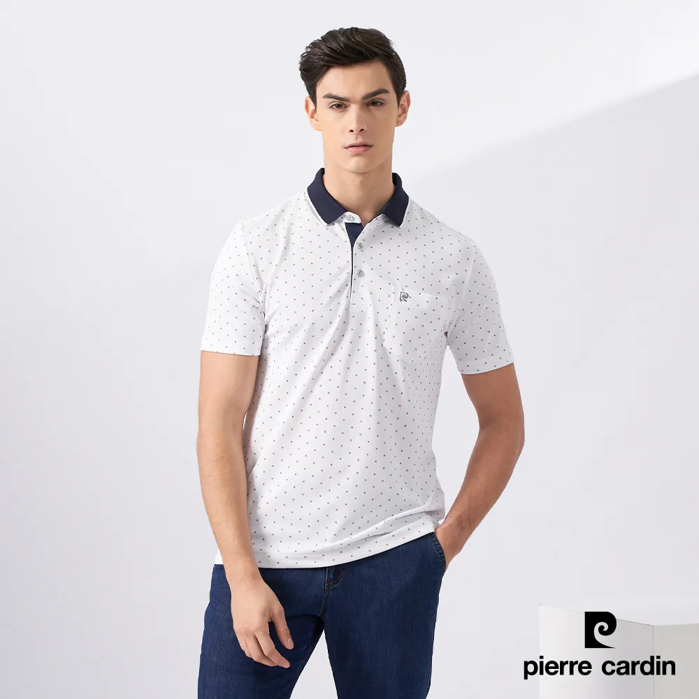 【pierre cardin 皮爾卡登】男款 Hi Cool吸濕排汗彈性網眼素面短袖POLO衫-丈青色 (7227291-39) 歷史價格詳細信息