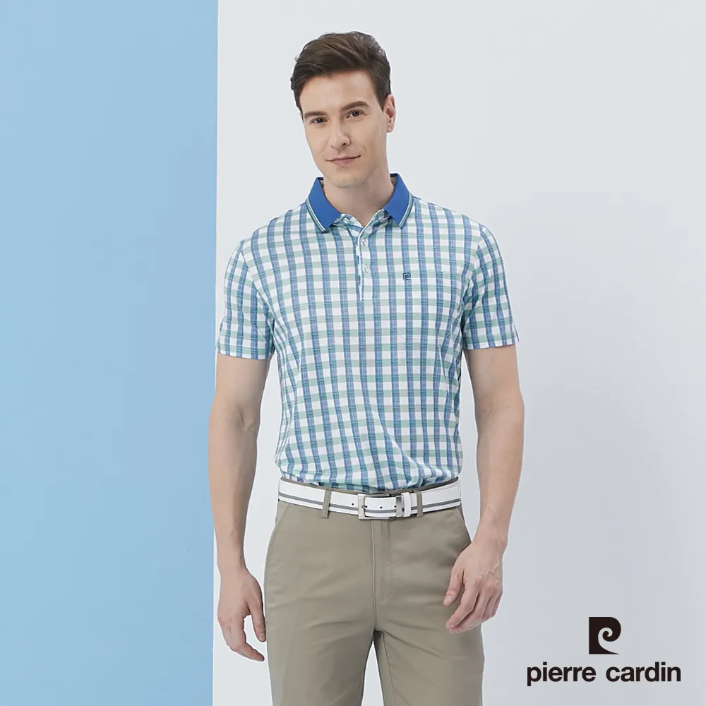 【pierre cardin 皮爾卡登】 男裝印格短袖POLO衫-藍色 (5217278-39) 歷史價格詳細信息