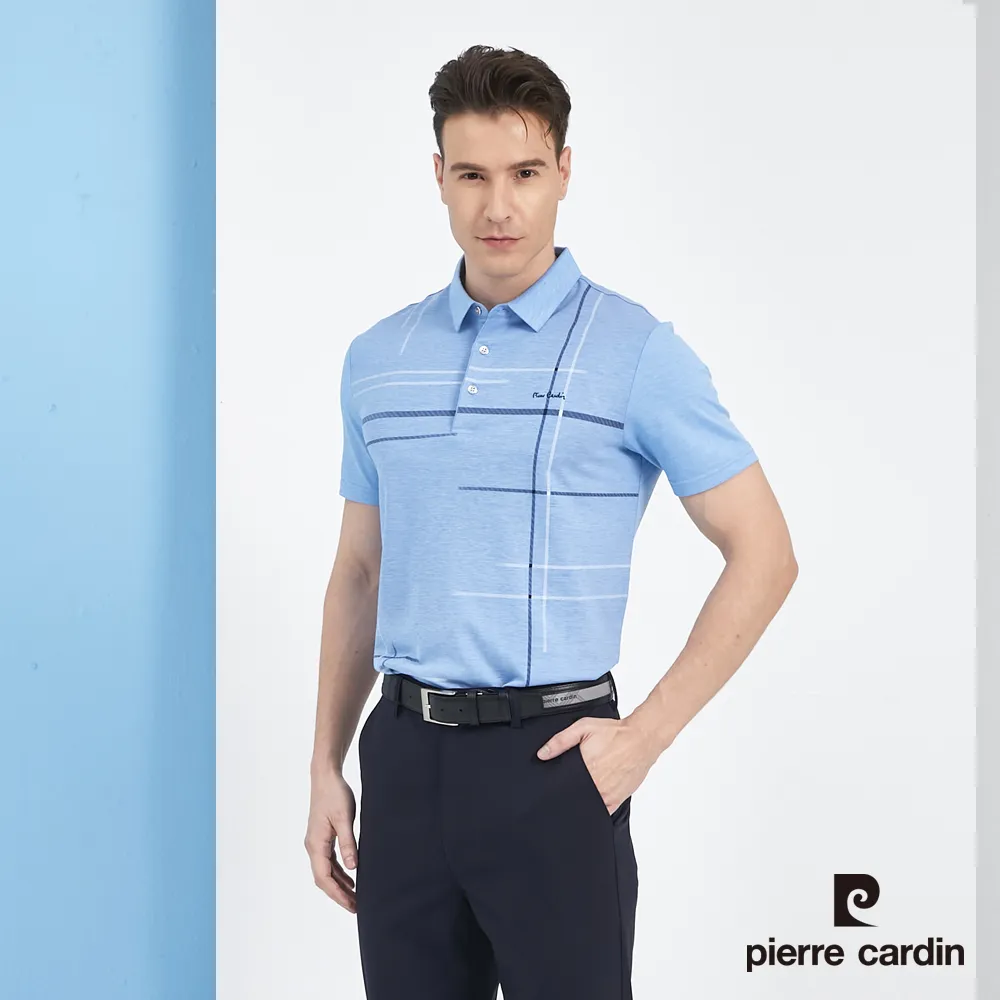 【pierre cardin皮爾卡登】男裝 雙色馬印花長袖POLO衫-藍色 (5235265-35) 歷史價格詳細信息