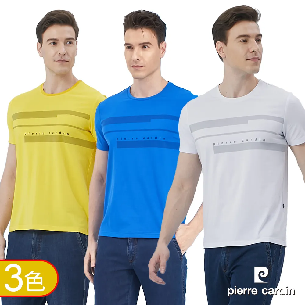 【pierre cardin 皮爾卡登】 男裝簡約印花短袖圓領衫-共三色 (5217285) 價格比較,價格查詢,歷史價格詳細信息