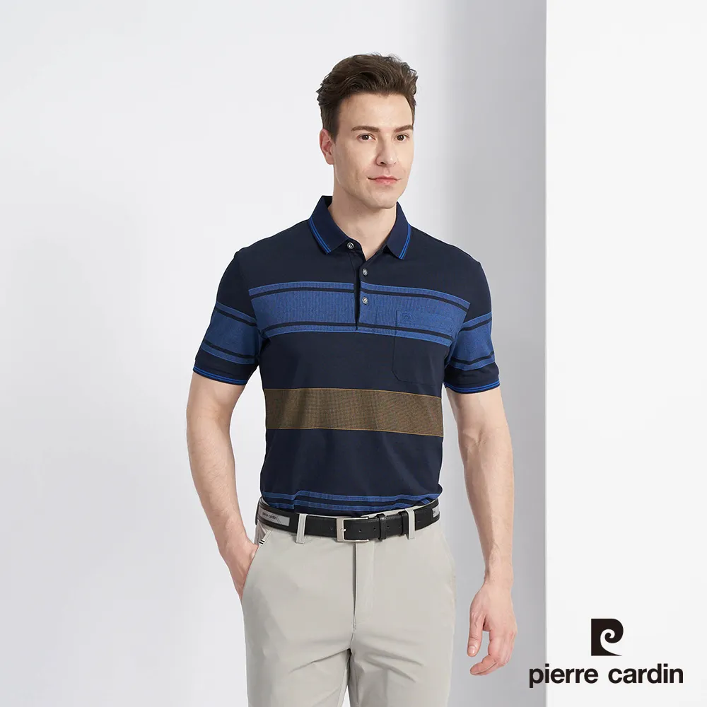 【pierre cardin 皮爾卡登】男款 定位橫條短袖POLO衫-白色 (5237264-90) 歷史價格詳細信息