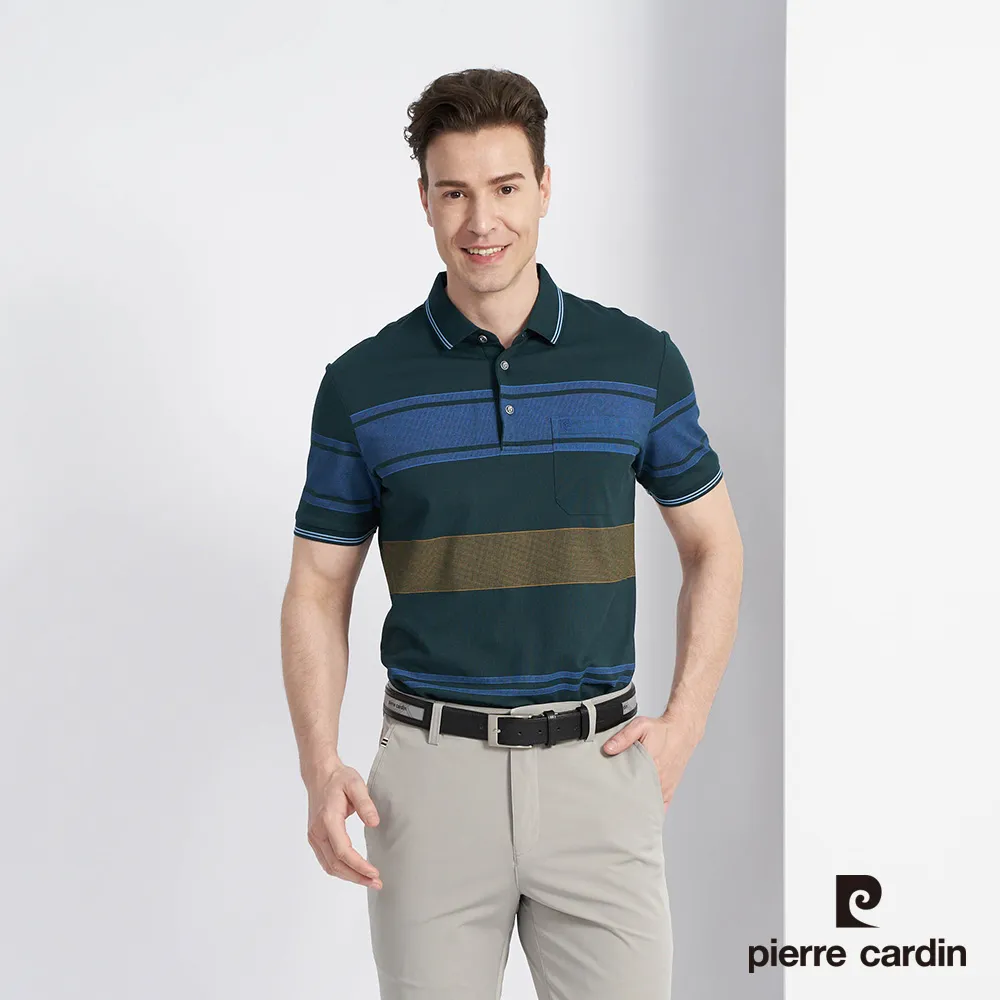 【pierre cardin 皮爾卡登】男款 定位橫條短袖POLO衫-白色 (5237264-90) 歷史價格詳細信息