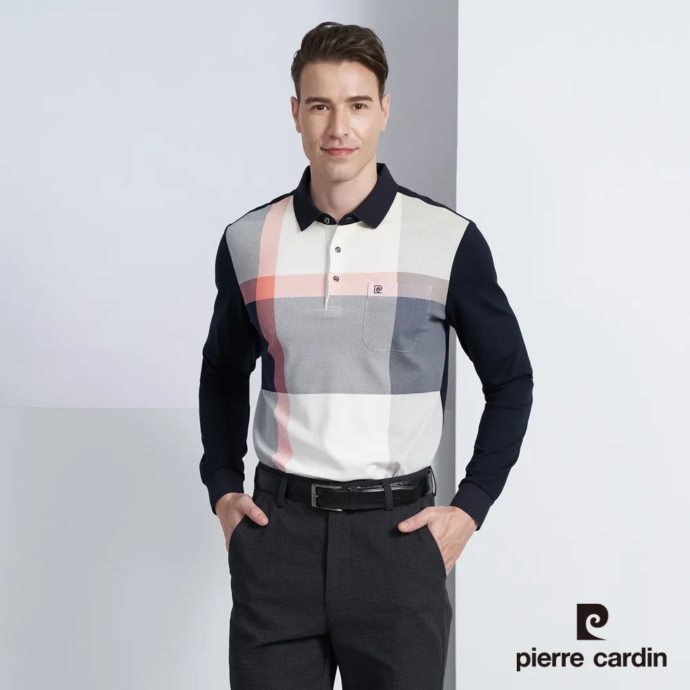 【pierre cardin 皮爾卡登】男款 大定位格子印花圓領T恤-黑色 (5237281-99) 歷史價格詳細信息