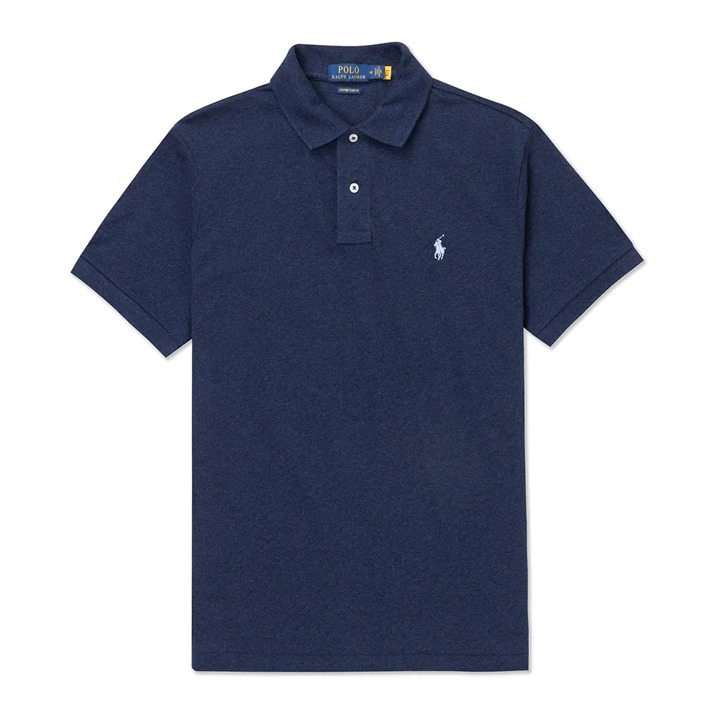 Polo Ralph Lauren RL 熱銷刺繡小馬透氣排汗短袖POLO衫(CUSTOM SLIM FIT)-深藍色 歷史價格詳細信息