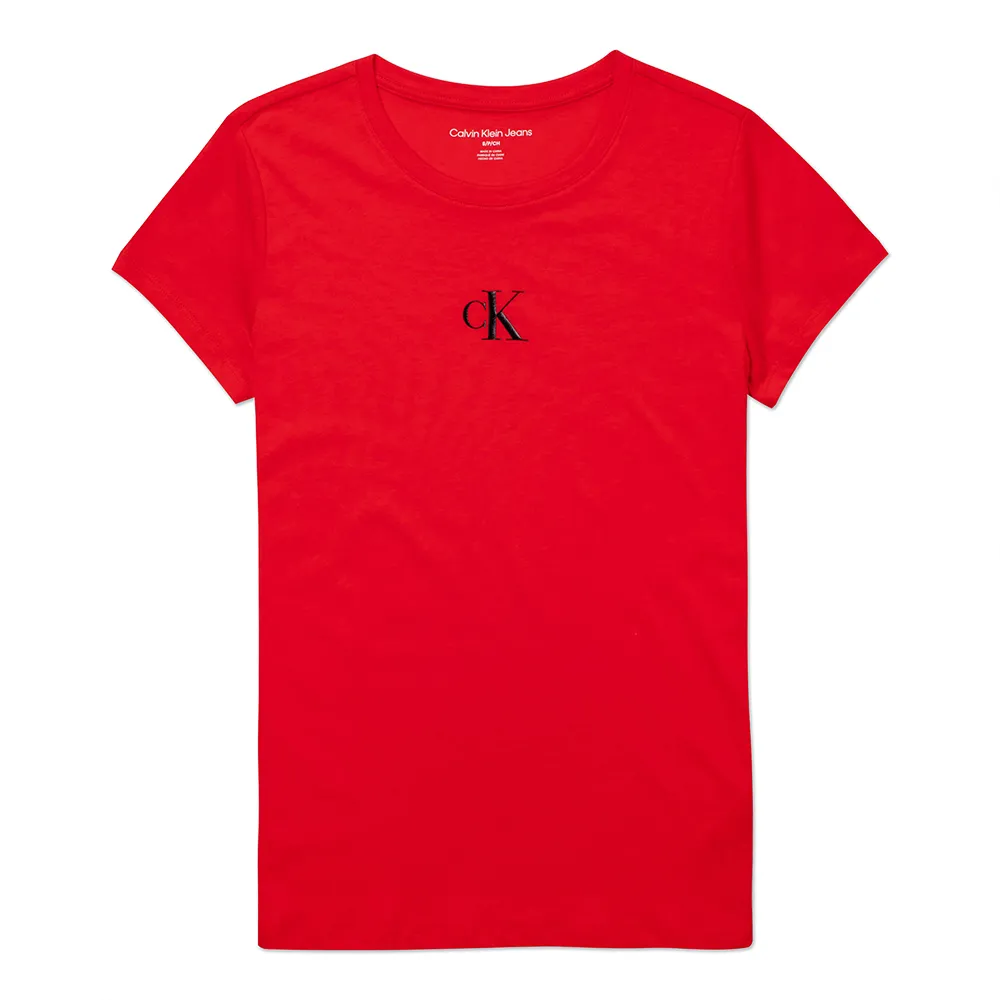 CK JEANS 經典印刷小CK圖案短袖T恤(女)-紅色 價格比較,價格查詢,歷史價格詳細信息