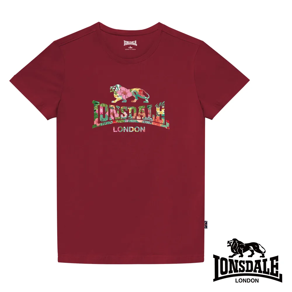 【LONSDALE 英國小獅】夏日扶桑花LOGO短袖T恤- 深藍LT002 歷史價格詳細信息