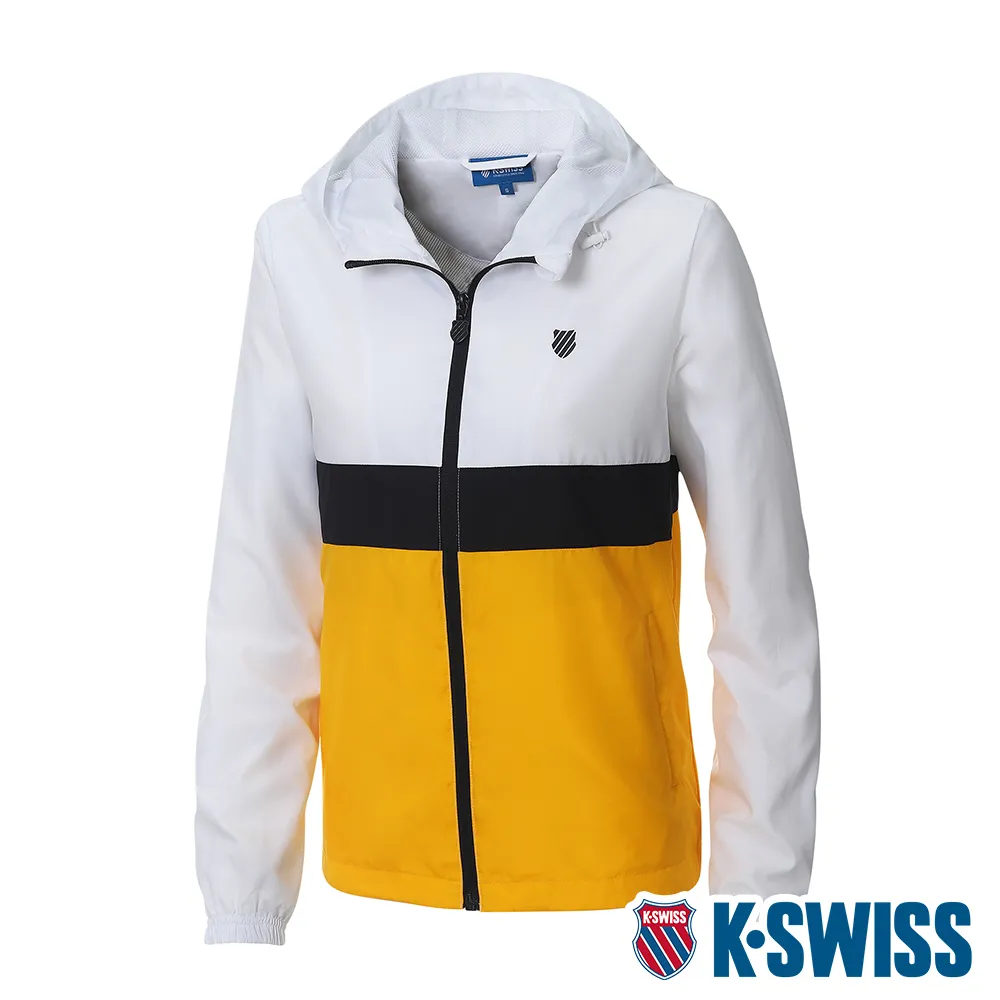 K-SWISS Attachable Hoody Jkt抗UV防風外套-女-白/粉紅 歷史價格詳細信息