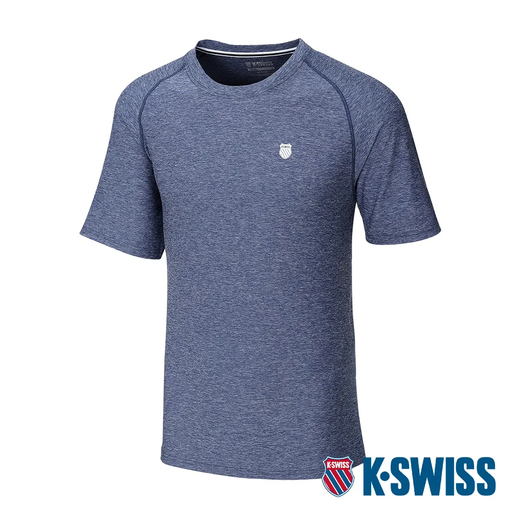 K-SWISS Active Melange Tee涼感排汗T恤-女-藍 歷史價格詳細信息