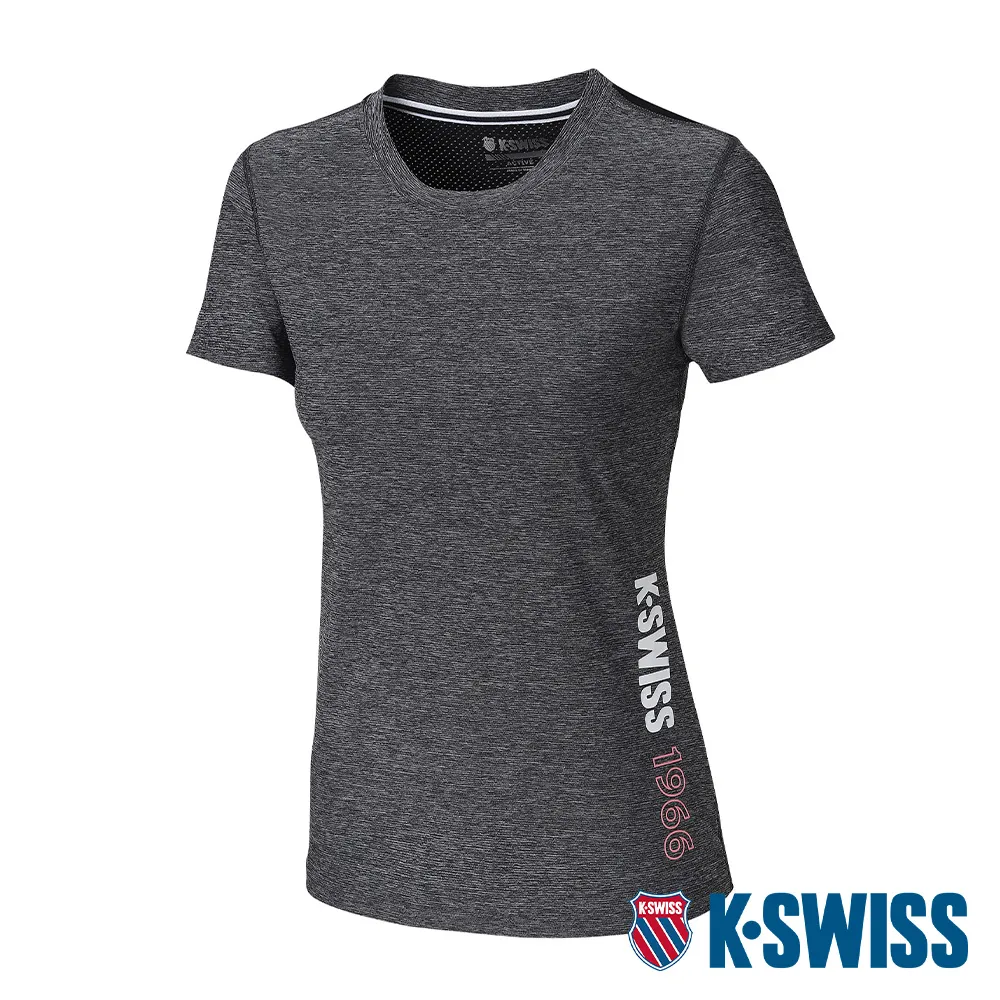 K-SWISS Active Melange Tee涼感排汗T恤-女-藍 歷史價格詳細信息