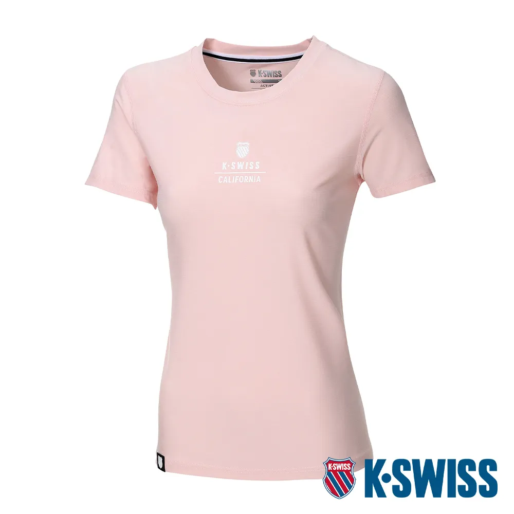 K-SWISS Active Melange Tee涼感排汗T恤-女-藍 歷史價格詳細信息