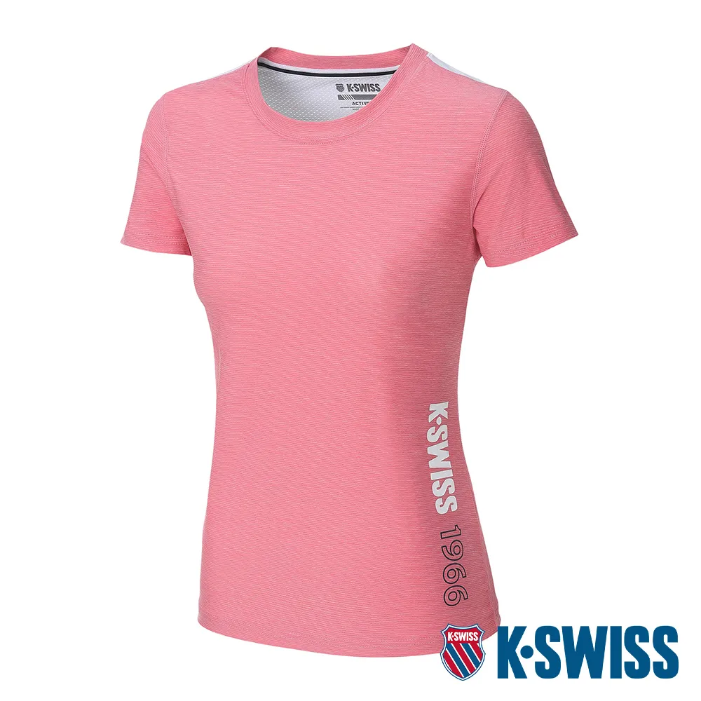 K-SWISS Active Melange Tee涼感排汗T恤-女-藍 歷史價格詳細信息