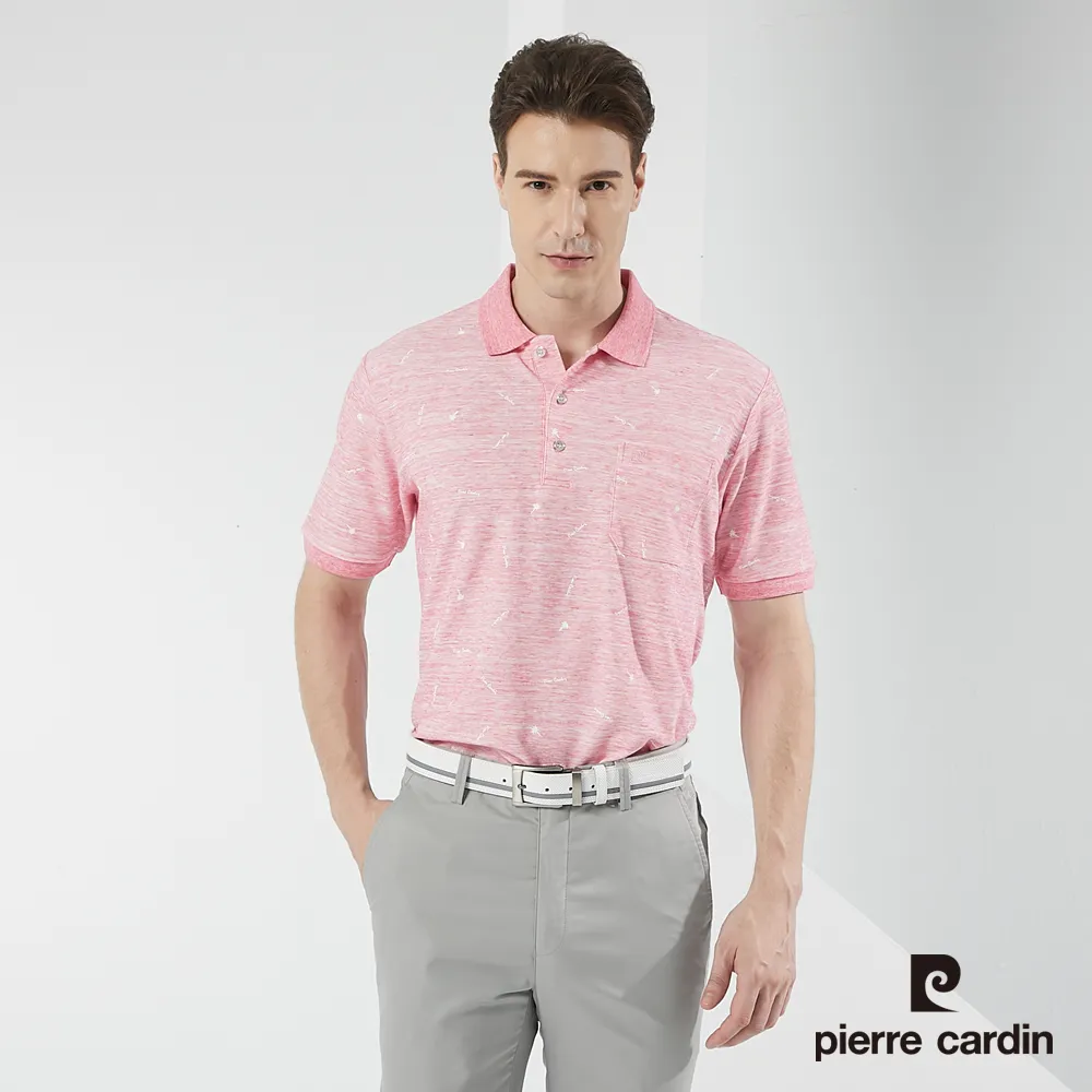 【pierre cardin 皮爾卡登】 男裝網眼印花長袖POLO衫-丈青 (5205262-38) 歷史價格詳細信息