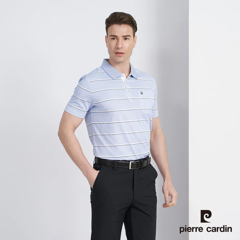 【pierre cardin 皮爾卡登】男款 棉質混紡菱格紋印花門襟拉鍊長袖POLO衫-丈青色 (5225296-39) 歷史價格詳細信息