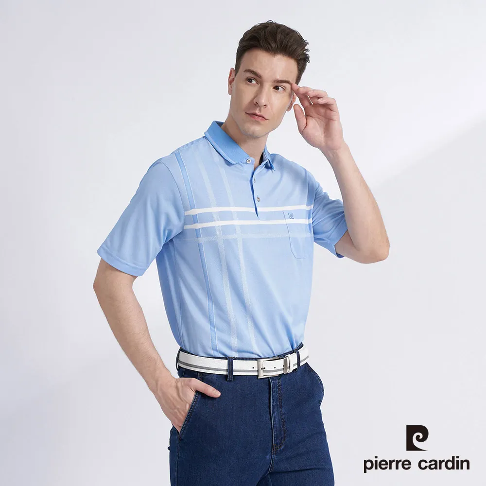 【pierre cardin 皮爾卡登】男款 大定位格子印花圓領T恤-黑色 (5237281-99) 歷史價格詳細信息