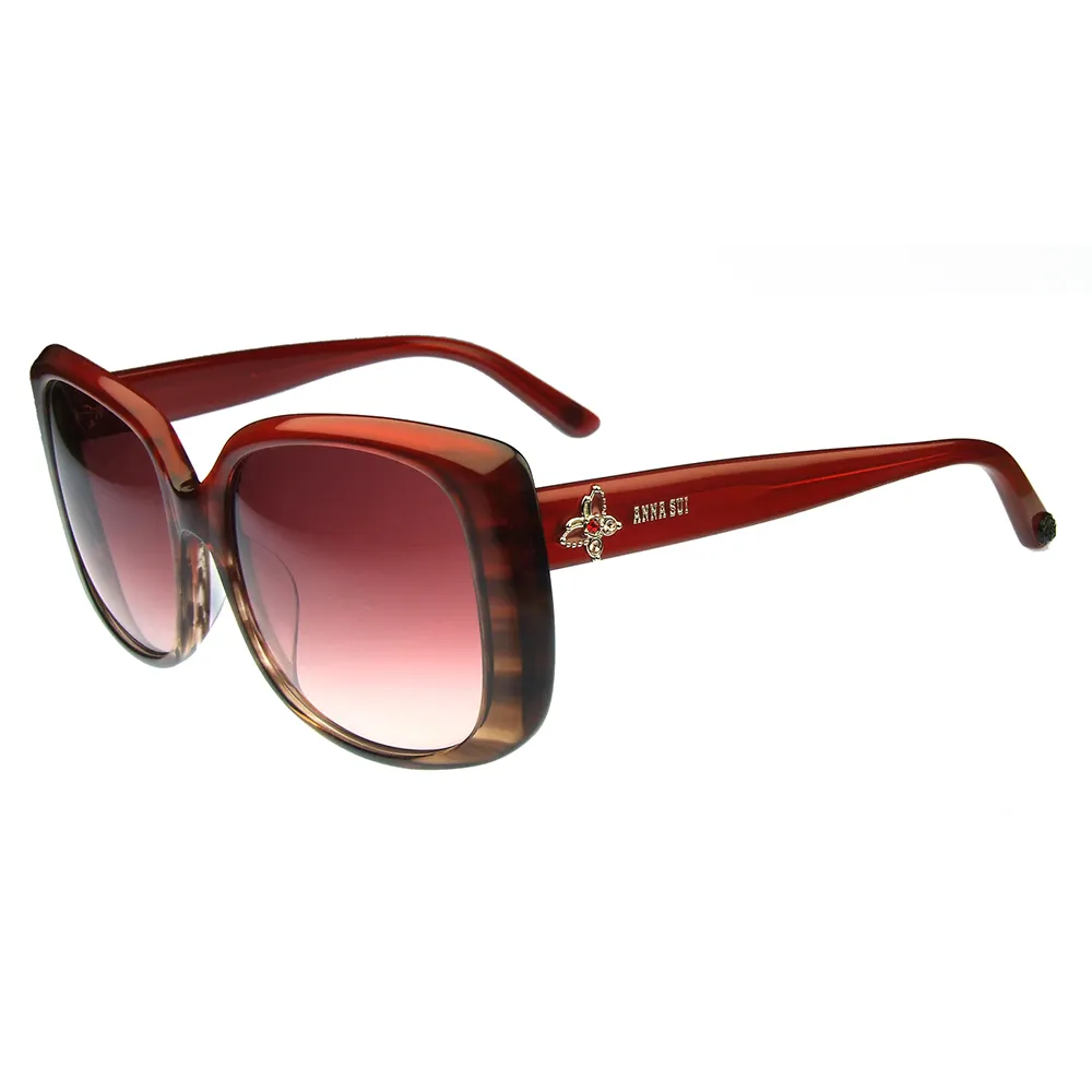 Anna Sui日本安娜蘇復古時尚經典蝴蝶水鑽鑲嵌金屬精雕造型太陽眼鏡(黑) AS874-900 歷史價格詳細信息