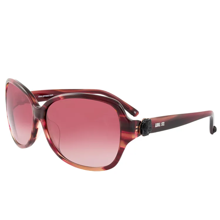 ANNA SUI 安娜蘇優雅淑女雙扣圈環設計太陽眼鏡(紫)AS800C765 歷史價格詳細信息