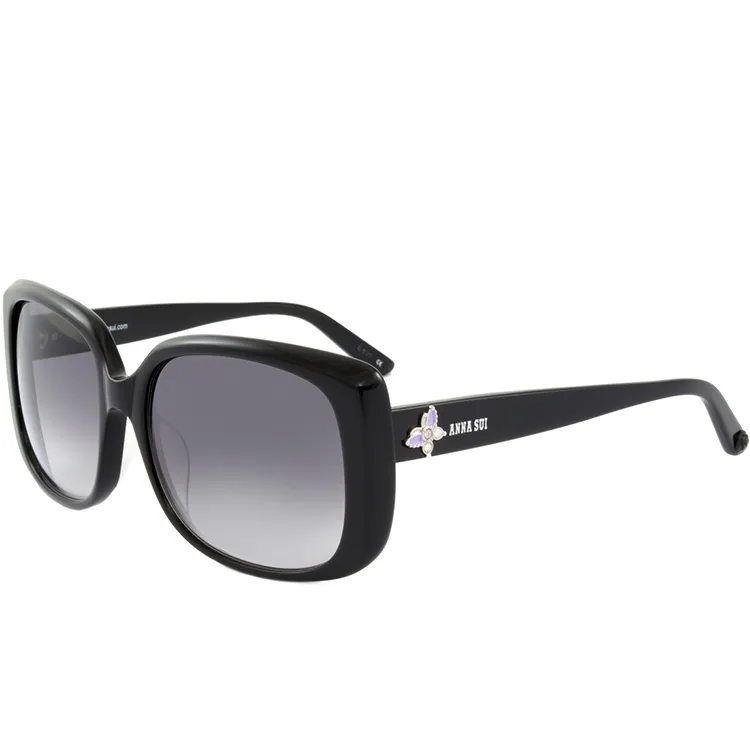 Anna Sui日本安娜蘇復古時尚經典蝴蝶水鑽鑲嵌金屬精雕造型太陽眼鏡(黑) AS874-900 歷史價格詳細信息