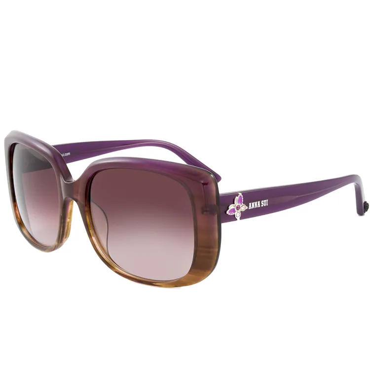 Anna Sui日本安娜蘇復古時尚經典蝴蝶水鑽鑲嵌金屬精雕造型太陽眼鏡(黑) AS874-900 歷史價格詳細信息