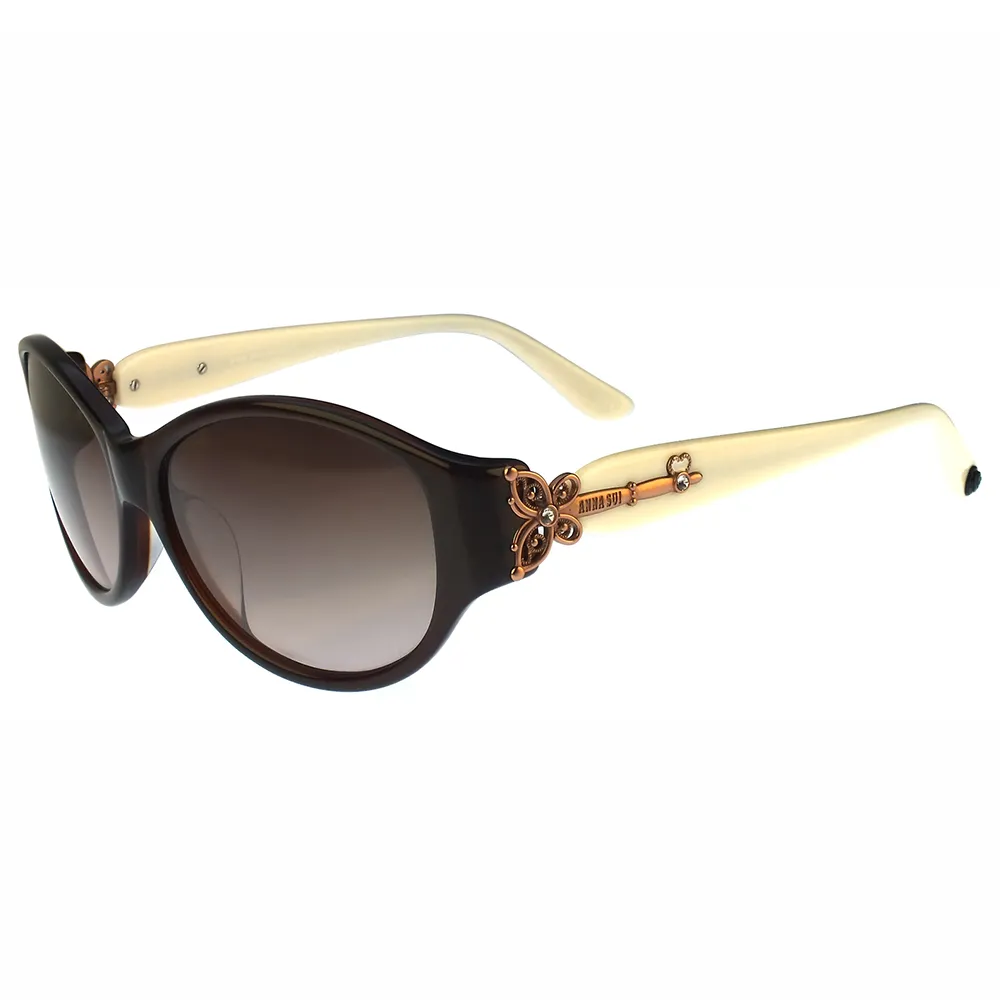 ANNA SUI 安娜蘇 蝴蝶飛舞綴飾造型太陽眼鏡(紫紅) AS820C248 歷史價格詳細信息