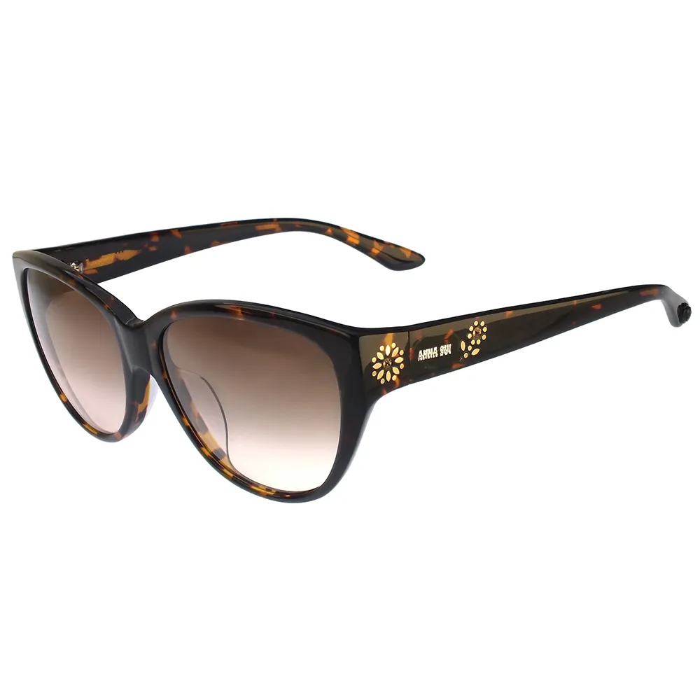 ANNA SUI 安娜蘇優雅淑女雙扣圈環設計太陽眼鏡(紫)AS800C765 歷史價格詳細信息