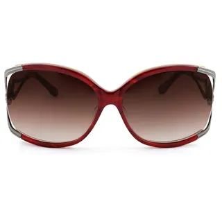 ANNA SUI 安娜蘇優雅淑女雙扣圈環設計太陽眼鏡(紫)AS800C765 歷史價格詳細信息