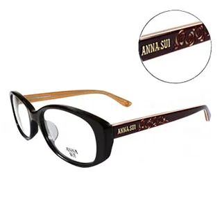 ANNA SUI日本安娜蘇 薔薇雕刻造型平光眼鏡(黑色)AS577-001 歷史價格詳細信息