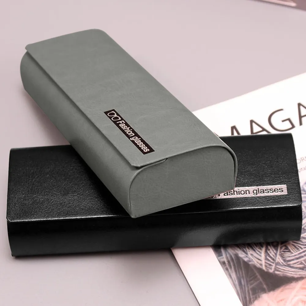 抗壓老花鏡鏡盒皮質折疊眼鏡套老花鏡便攜袋可穿皮帶掛牛皮紋腰包-Misaki精品 歷史價格詳細信息