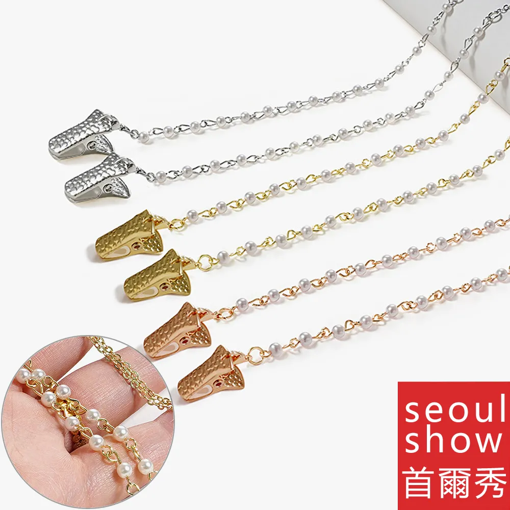 seoul show首爾秀 鱷魚夾珠線兩用口罩掛繩鏈墨鏡平光眼鏡鍊老花近視防丟鍊(口罩眼鏡適用) 歷史價格詳細信息