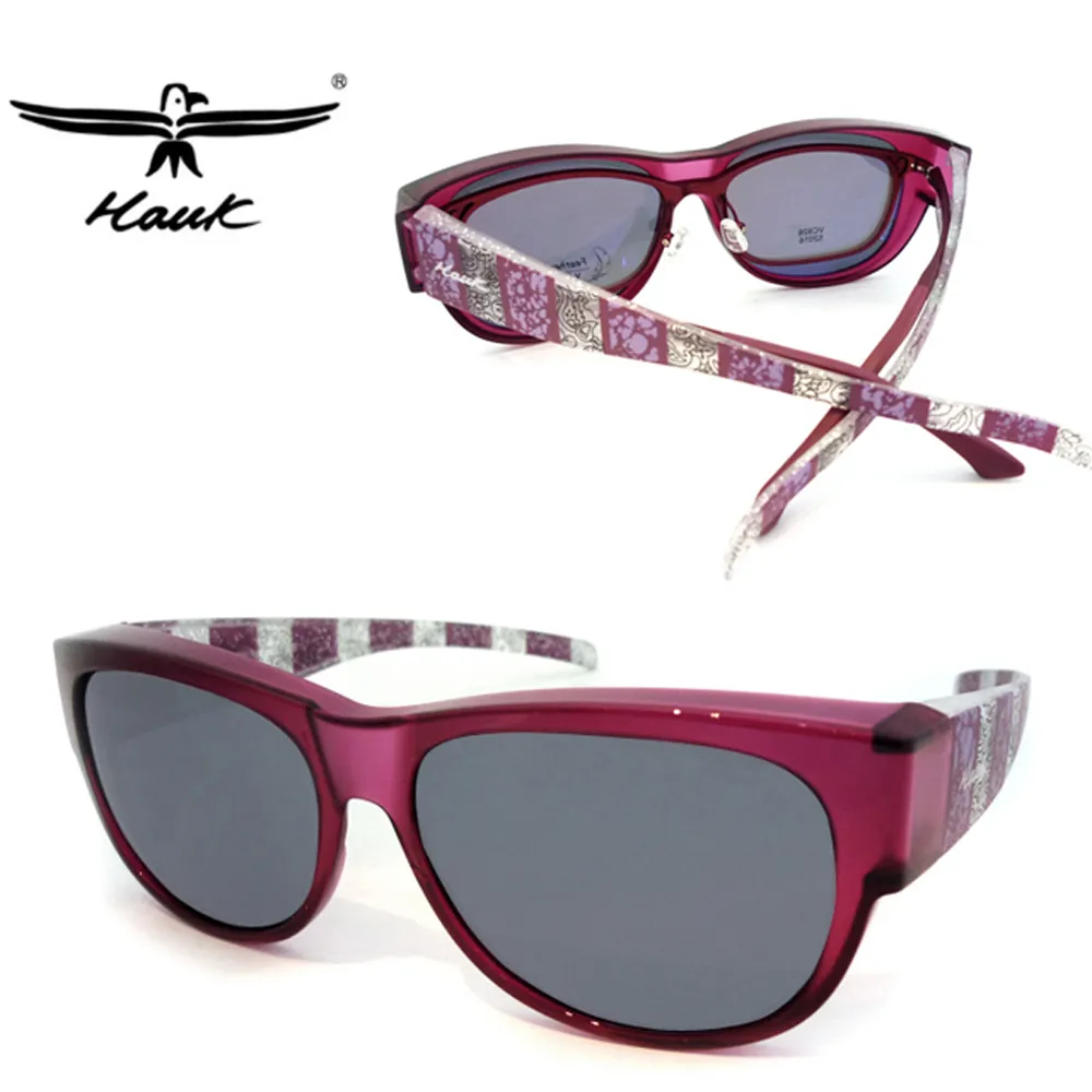 Hawk 台灣精品 專業偏光套鏡 偏光太陽眼鏡 護眼防曬 HK1002-43 紅棕框面深灰偏光鏡片 公司貨 歷史價格詳細信息