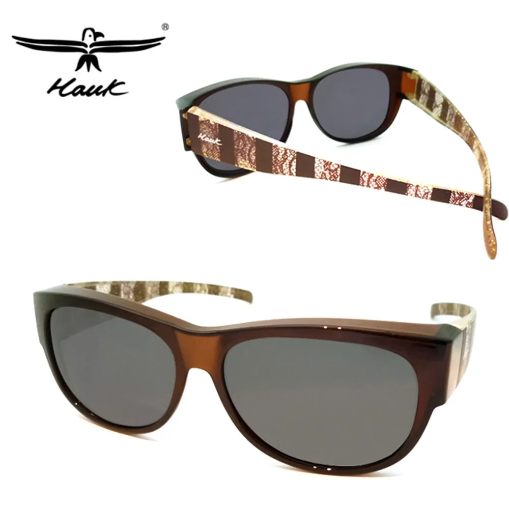 Hawk 台灣精品 專業偏光套鏡 偏光太陽眼鏡 護眼防曬 HK1002-43 紅棕框面深灰偏光鏡片 公司貨 歷史價格詳細信息