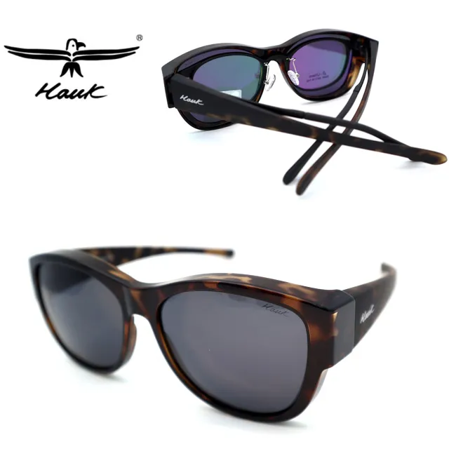 Hawk 台灣精品 專業偏光套鏡 偏光太陽眼鏡 護眼防曬 HK1002-43 紅棕框面深灰偏光鏡片 公司貨 歷史價格詳細信息