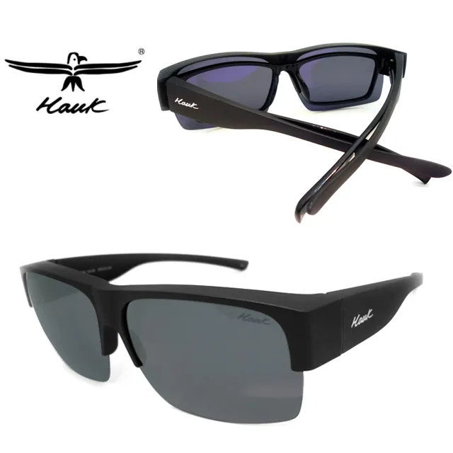 Hawk 台灣精品 專業偏光套鏡 偏光太陽眼鏡 護眼防曬 HK1002-43 紅棕框面深灰偏光鏡片 公司貨 歷史價格詳細信息