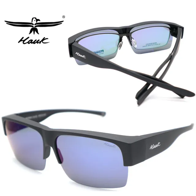Hawk 台灣精品專業可掀偏光套鏡 近視套鏡 立即護眼防曬 HK1030 黑框可掀深灰偏光鏡片 歷史價格詳細信息
