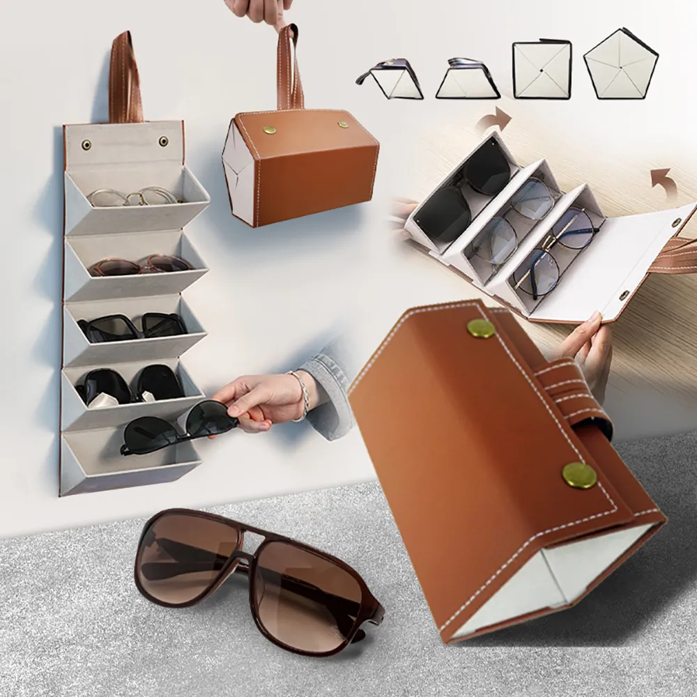 可掛便攜防壓折疊式眼鏡收納盒-三格 (防壓防刮款) 歷史價格詳細信息