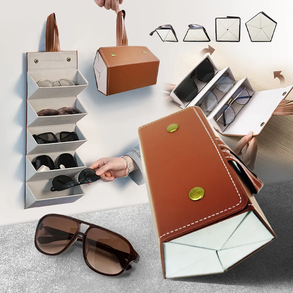 可掛便攜防壓折疊式眼鏡收納盒-三格 (防壓防刮款) 歷史價格詳細信息